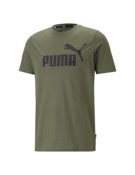 Camiseta Puma Logo Hombre Verde