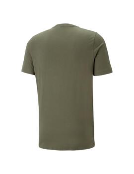 Camiseta Puma Logo Hombre Verde