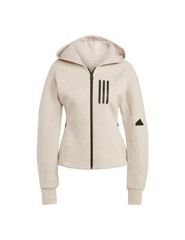 Chaqueta Con Capucha Adidas Wotame Mujer Beige