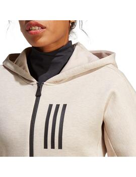 Chaqueta Con Capucha Adidas Wotame Mujer Beige