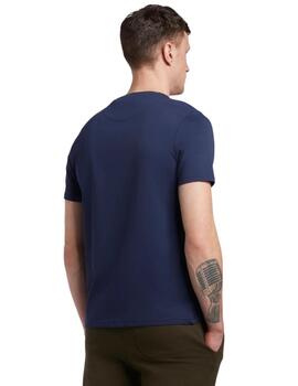 Camiseta Lyle y Scott Plain Hombre Azul