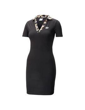 Vestido Puma V-Collar Mujer Negro