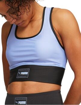 Sujetador Deportivo Puma Fit Skimmer Mujer Azul