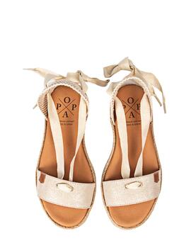 Sandalia Popa Clara Boreal Mujer Beige