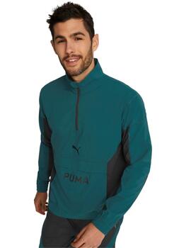 Cortavientos Puma Fit Woven 1/2 Zip Hombre Verde