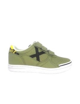 Zapatilla Munich G-3 kid Velcro Verde