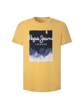 Camiseta Pepe Jeans Roslyn Hombre Amarilla