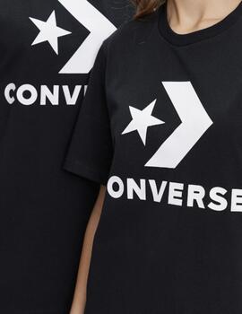 Camiseta Convers Star Chervron Unisex Negro