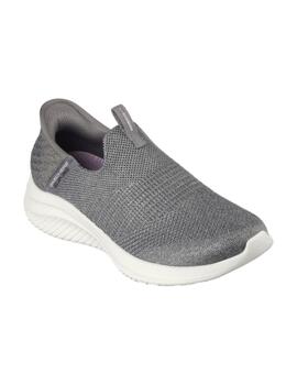 Zapatilla Skechers Slip-ins Ultra Flex 3.0-Smooth Step Gris