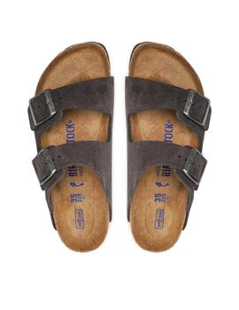 Sandalia Birkenstock Arizona Bs Unisex Velvet Grey