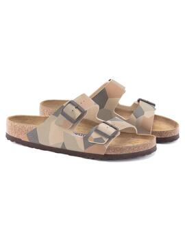 Sandalia Birkenstock Arizona Bs Hombre Marrón Camuflaje