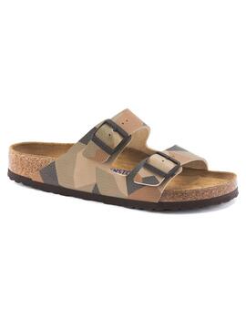 Sandalia Birkenstock Arizona Bs Hombre Marrón Camuflaje