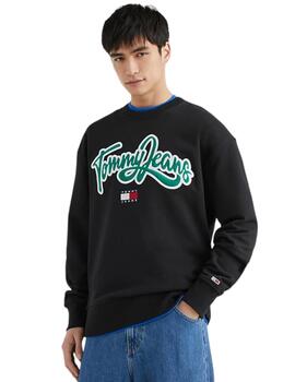 Sudadera Sin Capucha Tommy Hombre Negro