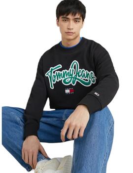 Sudadera Sin Capucha Tommy Hombre Negro