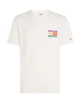 Camiseta Tommy Signature Hombre Blanco