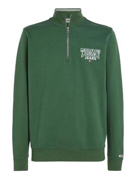 Sudadera Tommy Reg Entry Graphi Hombre Verde