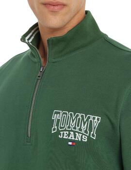 Sudadera Tommy Reg Entry Graphi Hombre Verde