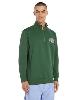 Sudadera Tommy Reg Entry Graphi Hombre Verde