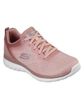 Zapatillas Skechers Bountiful Quick Path Mujer Rosa