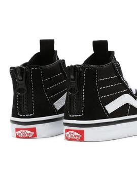 Zapatilas Vans Sk8 Hi Zip Junior Negro