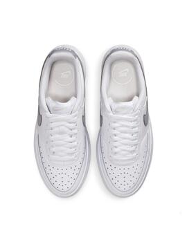 Zapatilla NIke Court Vision Alta LTR Mujer Blanco