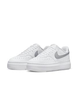 Zapatilla NIke Court Vision Alta LTR Mujer Blanco