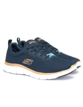 Zapatillas Skechers Flex Appeal 4.0-Brilliant Mujer Azul