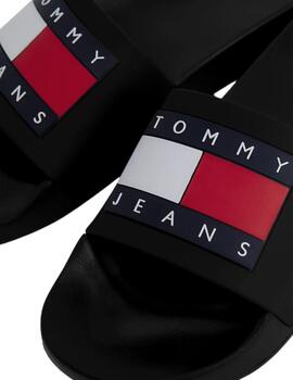 Chanclas Tommy Essential  Mujer Negro