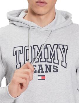 Sudadera Tommy Reg Entry Graphi Hombre Gris