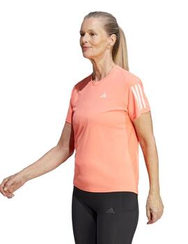 Camiseta Adidas  Own The Run Mujer Coral