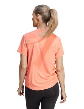 Camiseta Adidas  Own The Run Mujer Coral