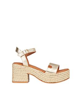 Sandalias Popa Abako Laminado Galaxy Mujer Oro