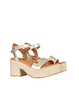 Sandalias Popa Abako Laminado Galaxy Mujer Oro