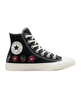 Zapatillas Convers Ctas Hi Mujer Negro