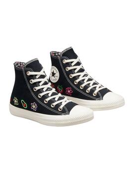 Zapatillas Convers Ctas Hi Mujer Negro