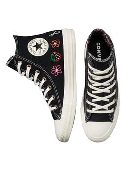 Zapatillas Convers Ctas Hi Mujer Negro