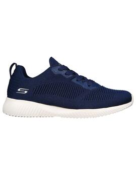 Zapatillas Skechers Bobs Squad Mujer Marino