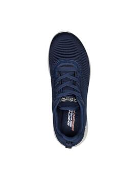 Zapatillas Skechers Bobs Squad Mujer Marino