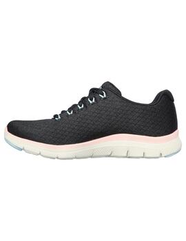 Zapatillas Skechers Flex Appeal 4.0 Mujer Negro