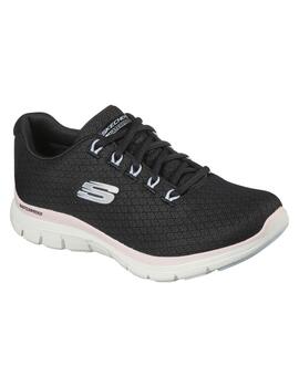 Zapatillas Skechers Flex Appeal 4.0 Mujer Negro