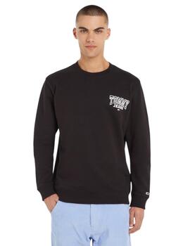 Sudadera Tommy Entry Graphi Hombre Negro