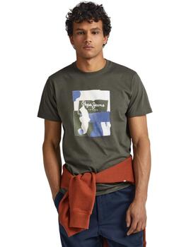 Camiseta Pepe Jeans Oldwive Hombre Verde