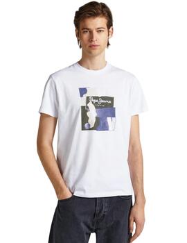 Camiseta Pepe Jeans Oldwive Hombre Blanco