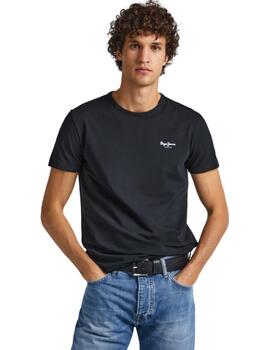 Camiseta Pepe Jeans Original Basic Hombre Negro