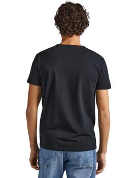 Camiseta Pepe Jeans Original Basic Hombre Negro