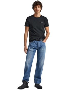 Camiseta Pepe Jeans Original Basic Hombre Negro