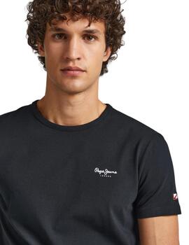 Camiseta Pepe Jeans Original Basic Hombre Negro