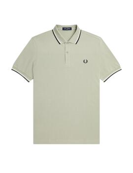 Polo Fred Perry Twin Tipped Hombre Verde