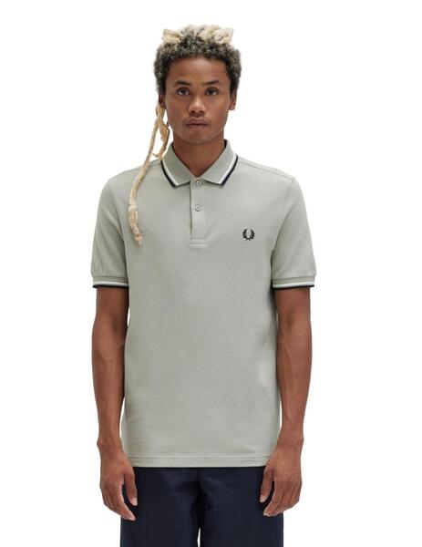 Polo Fred Perry Twin Tipped Hombre Verde