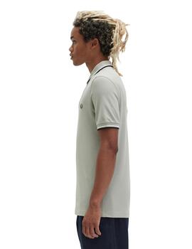 Polo Fred Perry Twin Tipped Hombre Verde